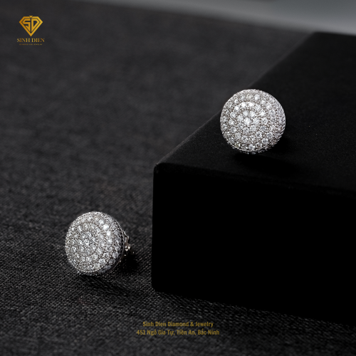 BÔNG TAI KIM CƯƠNG THIÊN NHIÊN CLASSIC ROUND STUD